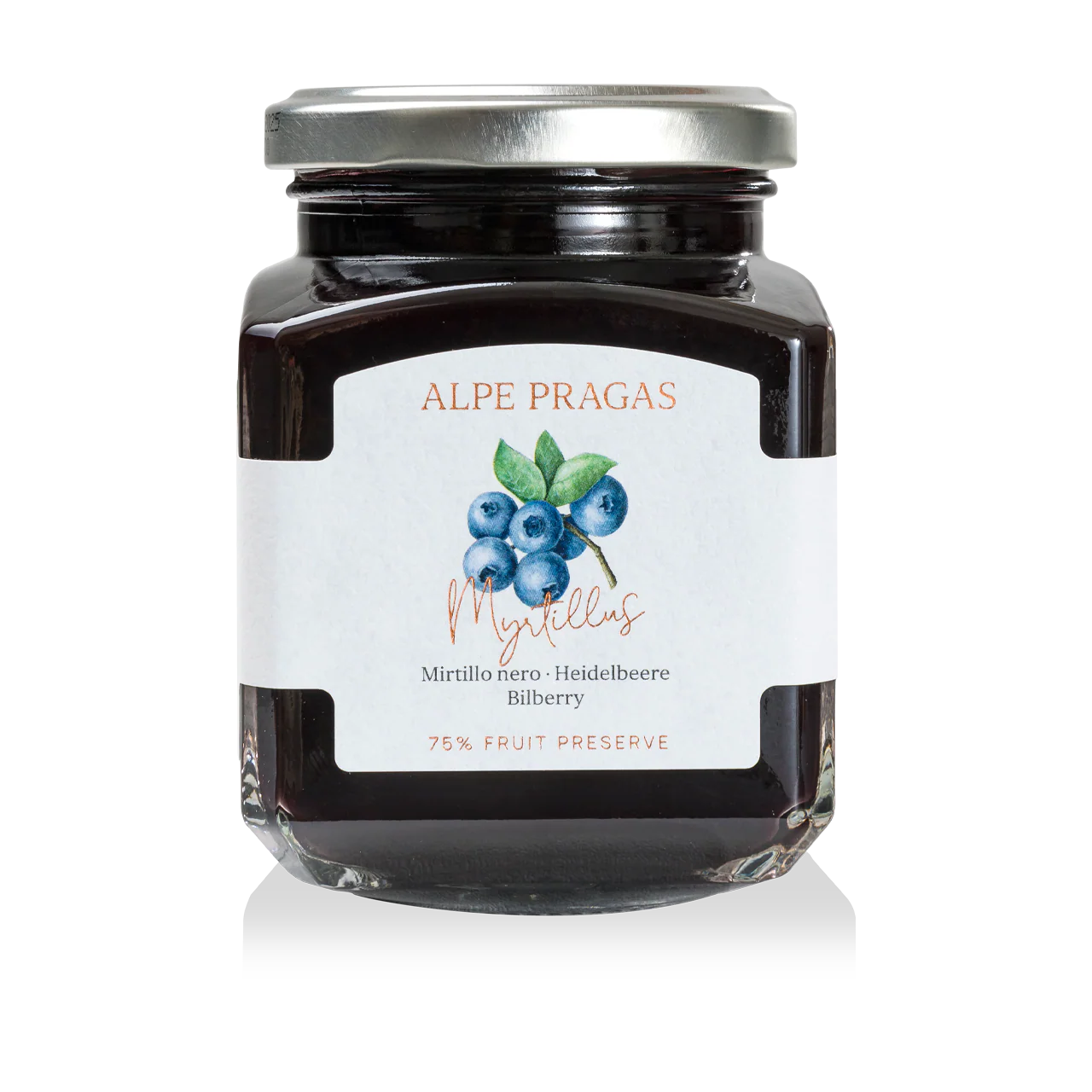 COMPOSTA DI FRUTTA MIRTILLO NERO 600g "ALPE PRAGAS"