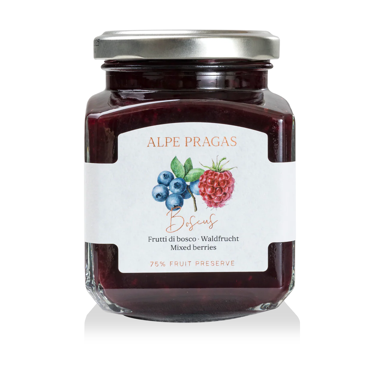COMPOSTA DI FRUTTA AI FRUTTI DI BOSCO 600g "ALPE PRAGAS"