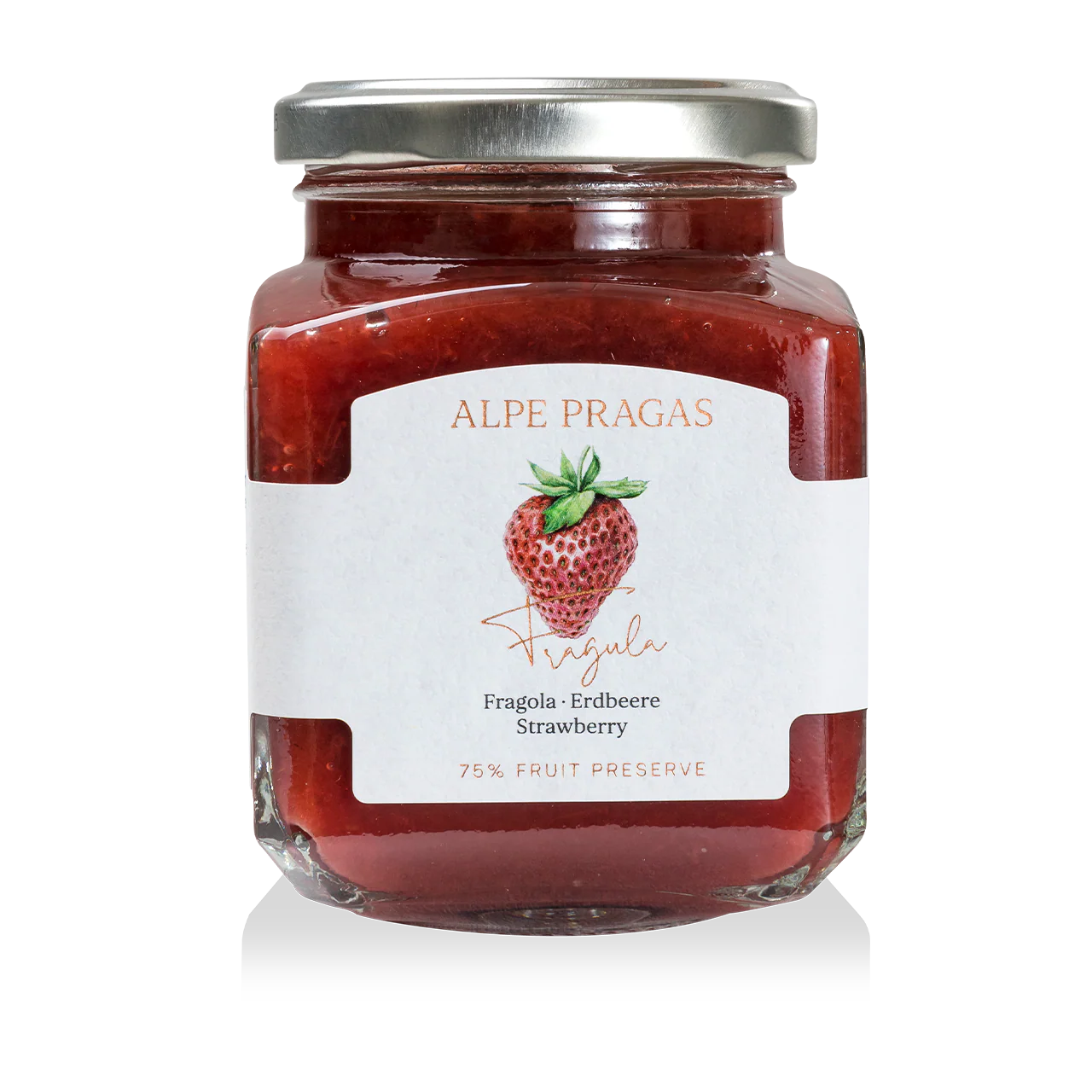 COMPOSTA DI FRUTTA ALLA FRAGOLA 600g "ALPE PRAGAS"