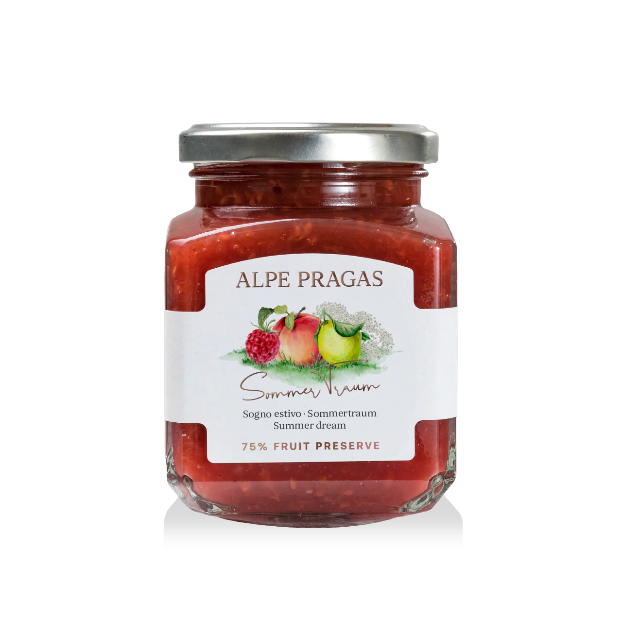 COMPOSTA DI FRUTTA SOGNO ESTIVO 335G  "ALPE PRAGAS"
