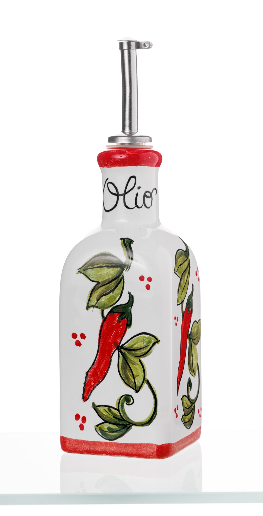 VERSATORE OLIO CERAMICA PEPERONCINO 250 CL