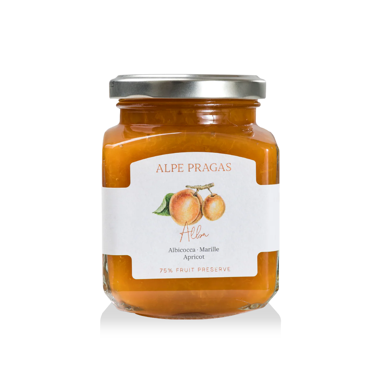 COMPOSTA DI FRUTTA ALBICOCCA 335g "ALPE PRAGAS"