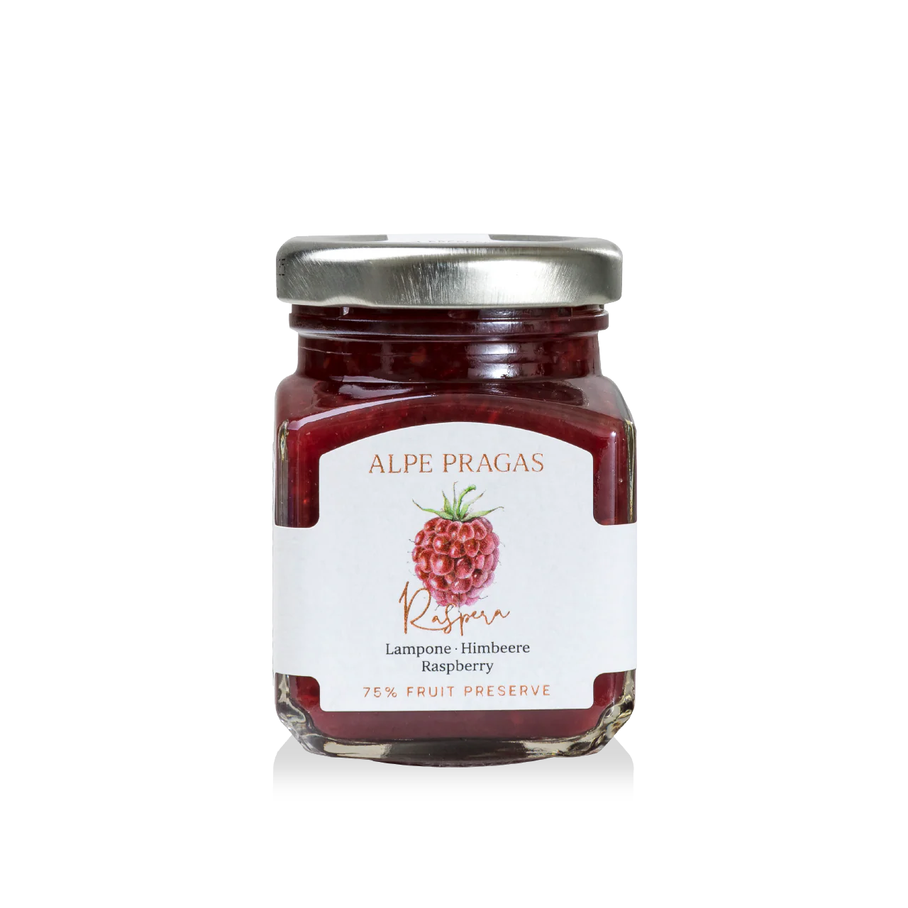 COMPOSTA DI FRUTTA AL LAMPONE 110g "ALPE PRAGAS"