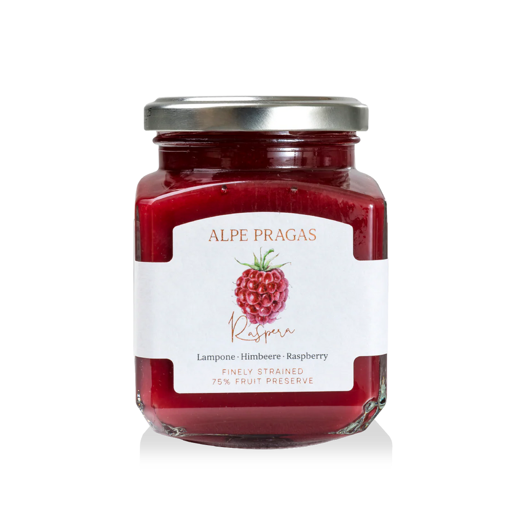 COMPOSTA DI FRUTTA LAMPONE FINEMENTE PASSATA 335g "ALPE PRAGAS"