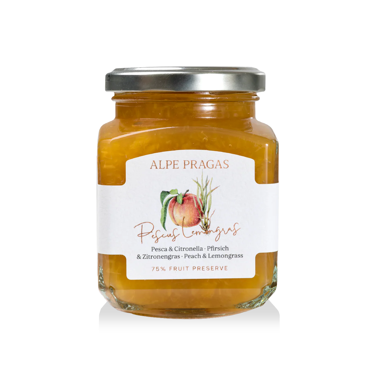 COMPOSTA DI PESCA&CITRONELLA 335G "ALPE PRAGAS"