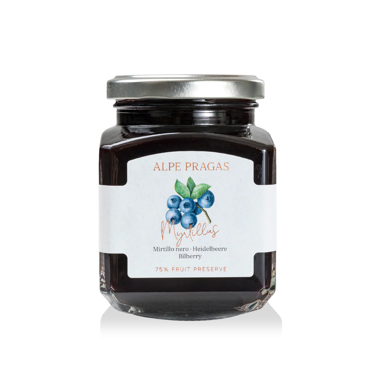 COMPOSTA DI FRUTTA MIRTILLO NERO 335g "ALPE PRAGAS"