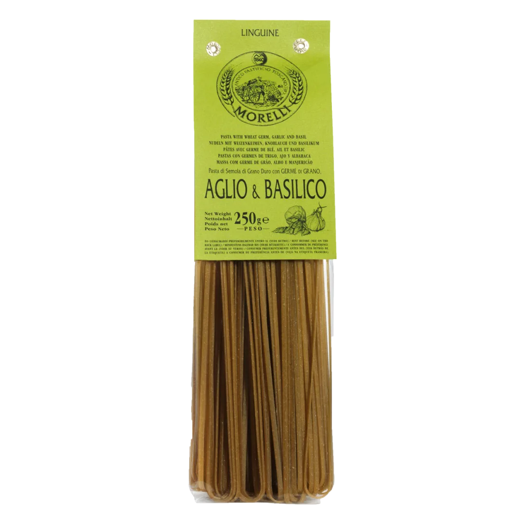 LINGUINE AGLIO & BASILICO 250G "MORELLI"