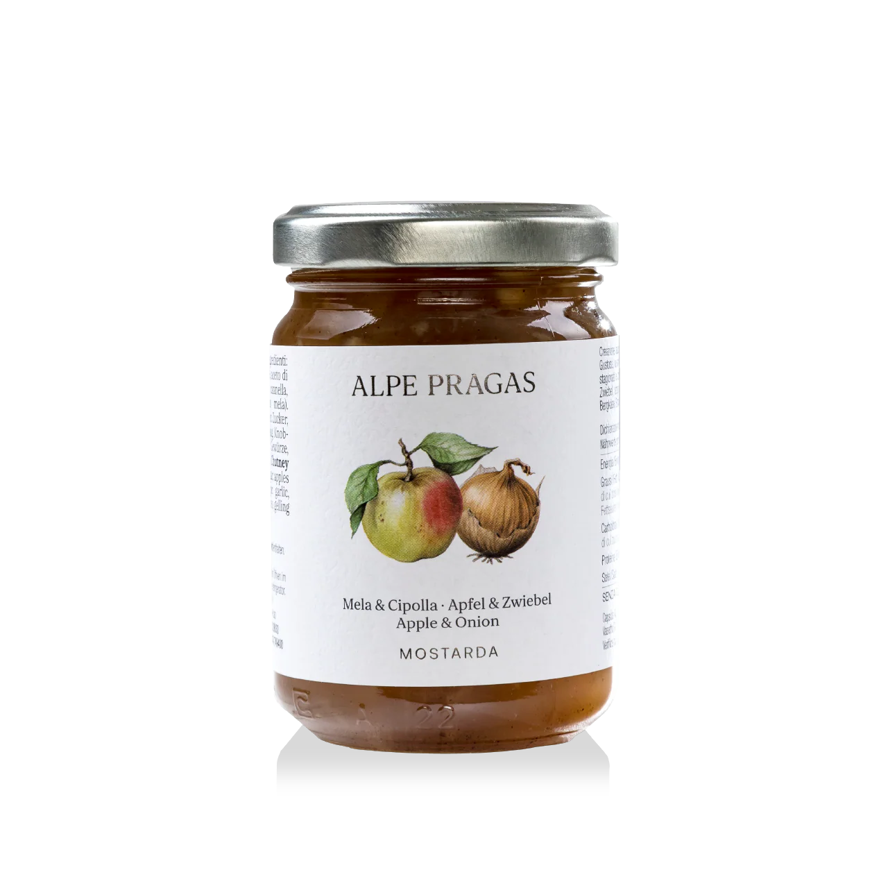 MOSTARDA MELA & CIPOLLA 160g "ALPE PRAGAS"