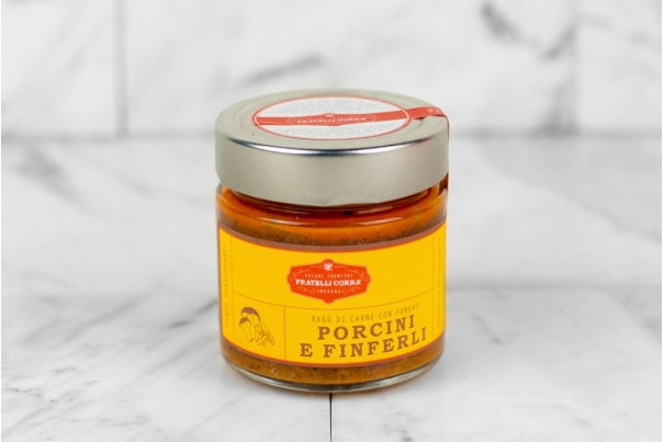 RAGU' CON FUNGHI FINFERLI E PORCINI "FRATELLI CORRA'" 210g