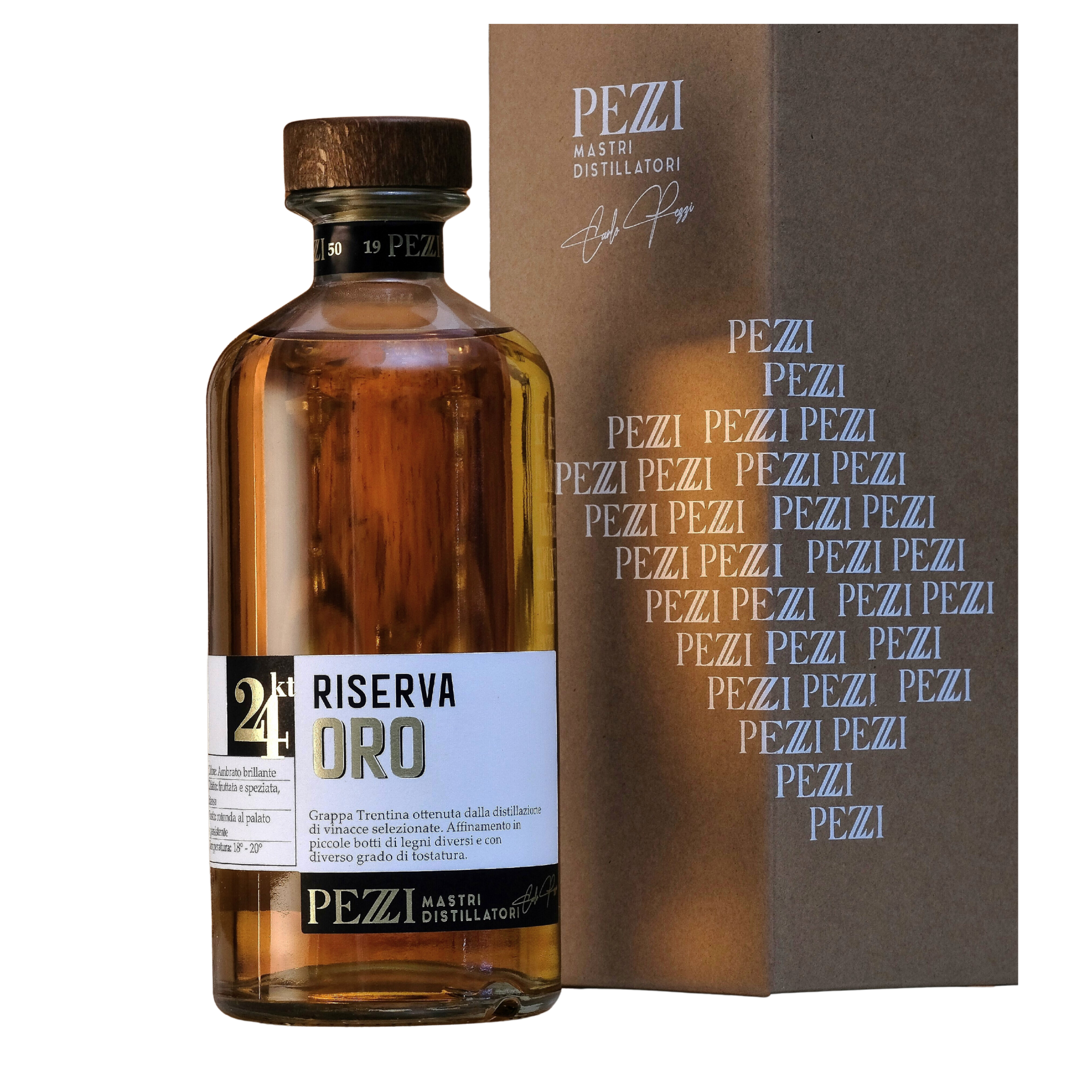 RISERVA ORO GRAPPA "PEZZI" 20cl