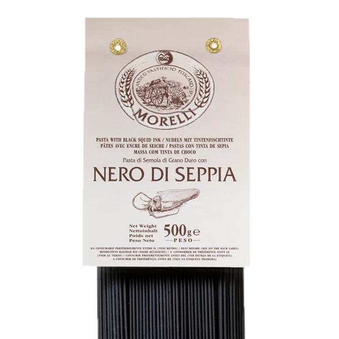 LINGUINE NERO DI SEPPIA 250G "MORELLI"