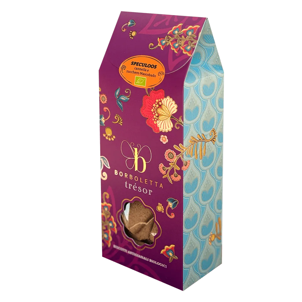 BISCOTTI SPECULOOS "CANNELLA,ZUCCHERO MASCOBADO" 135G BORBOLETTA